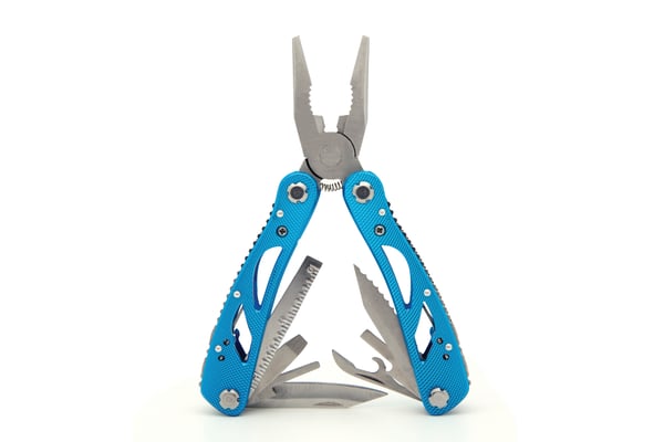 Multi tools isolated on white background Multi tools isolated on white background